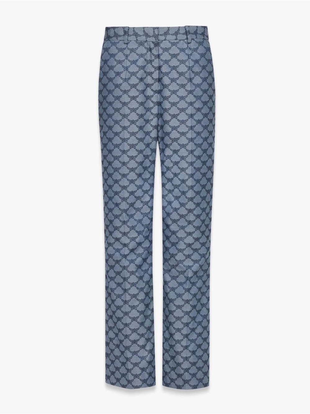 MCM Flared Pants in Lauretos Denim Jacquard Women’s S Small 6 40 30X31 NWT
